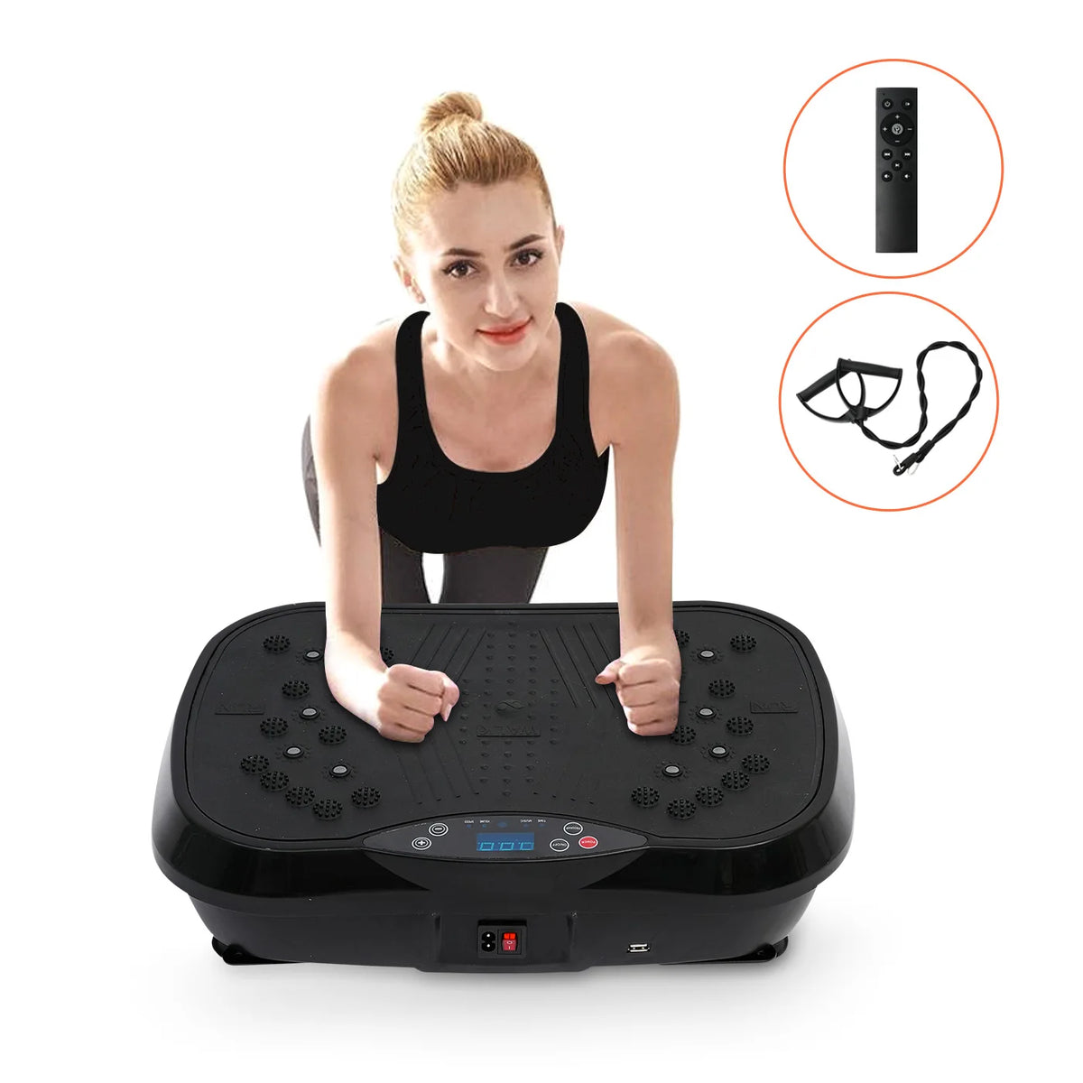 Portable Whole Body Vibration Plate Exercise Machine For Home Gym