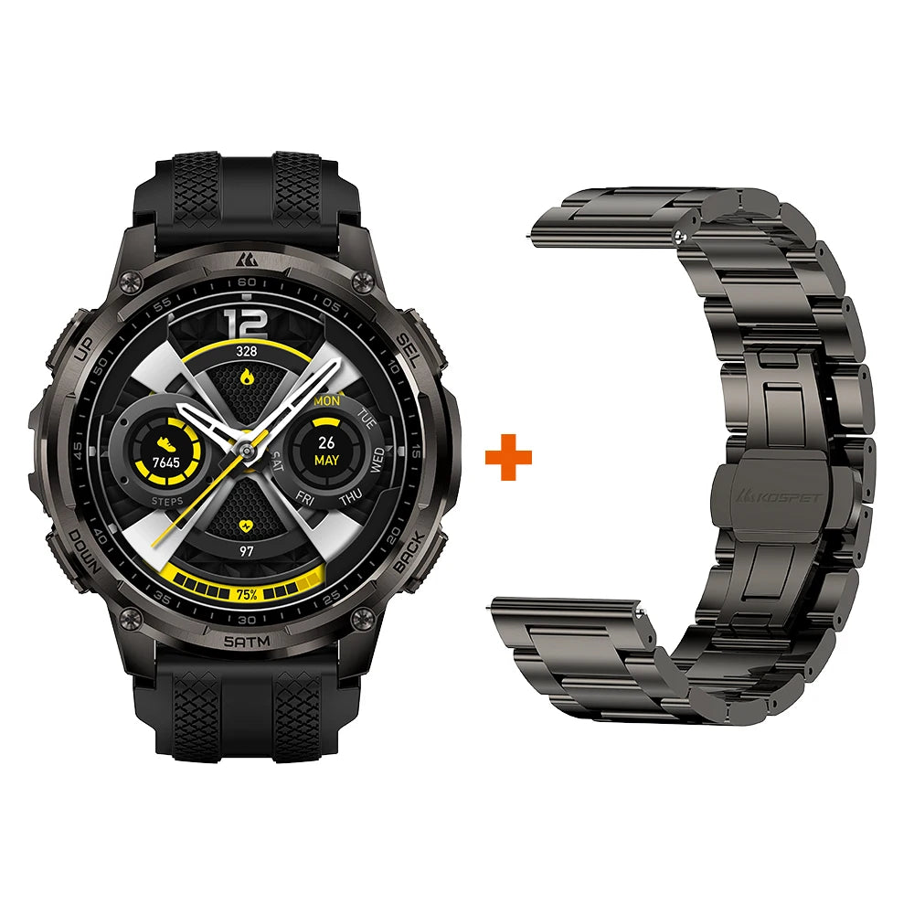 KOSPET T4C Rugged Smartwatch With GPS Fitness Health Tracking