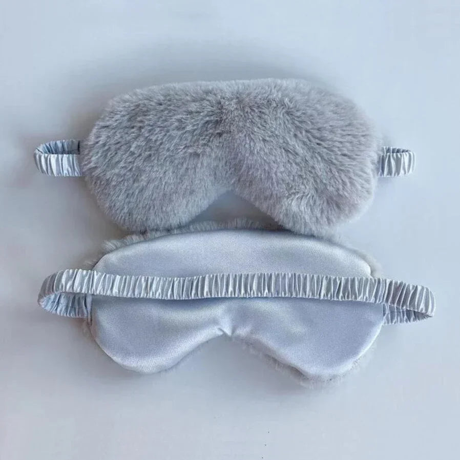 Comfortable Soft Plush Sleeping Eye Mask For Light Blocking