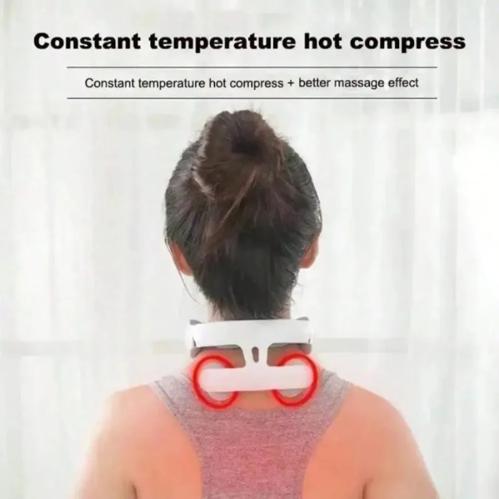 Adjustable USB Neck Massager With Heating For Pain Relief