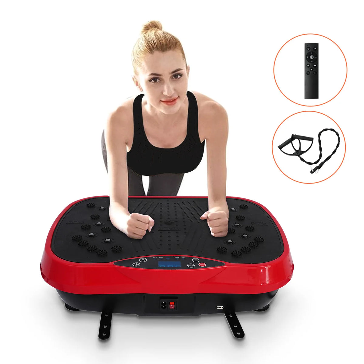 Portable Whole Body Vibration Plate Exercise Machine For Home Gym