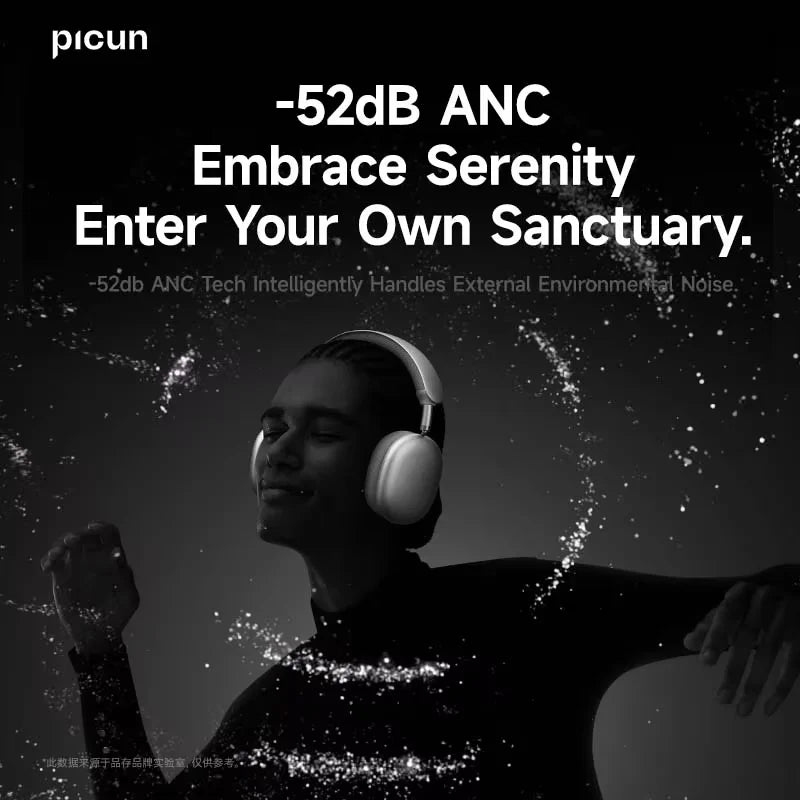 Picun F8 Pro Wireless Headphones With Active Noise Cancellation