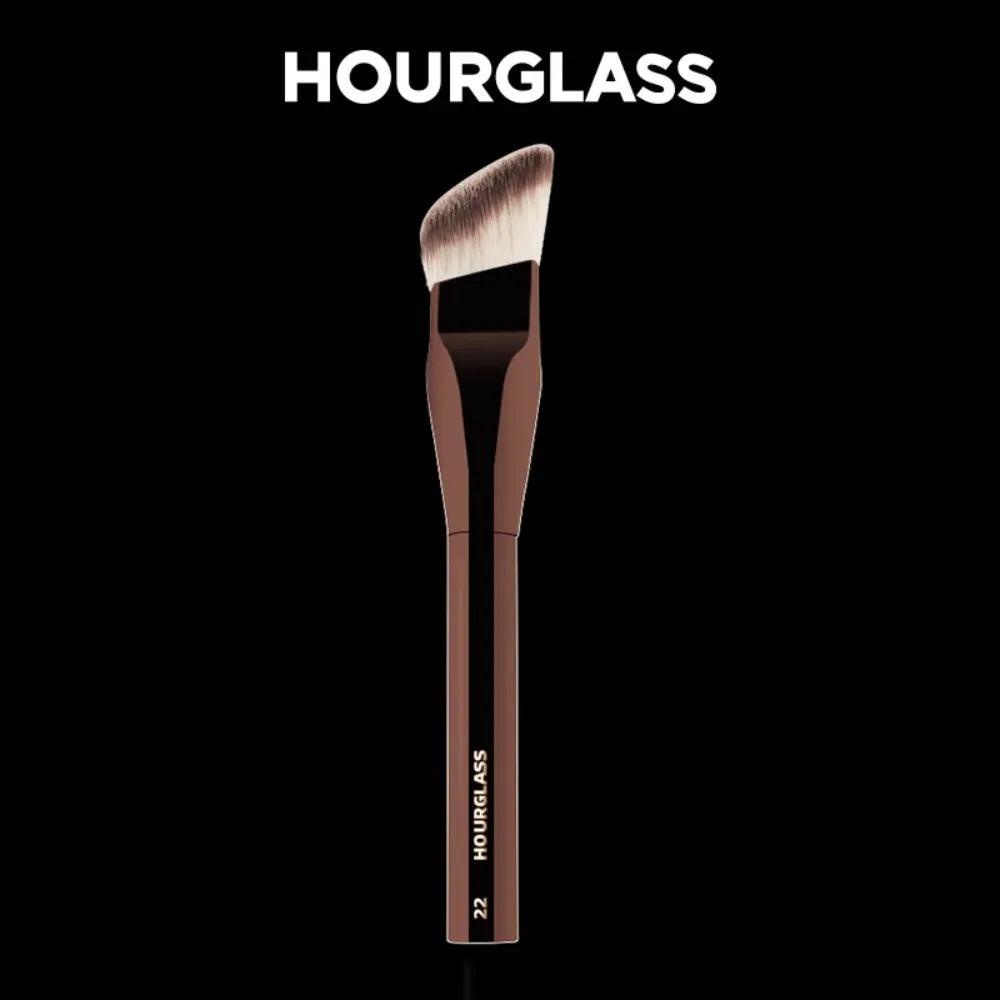 Angled Synthetic Makeup Brush For Foundation And Blush