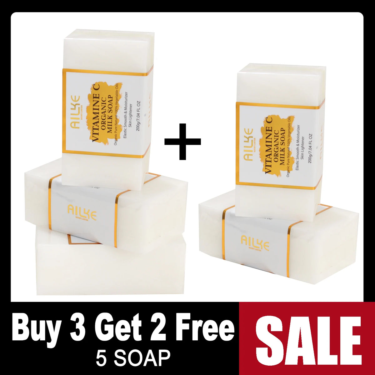 Kyliefit Vitamin C Organic Milk Soap For Bright Radiant Skin
