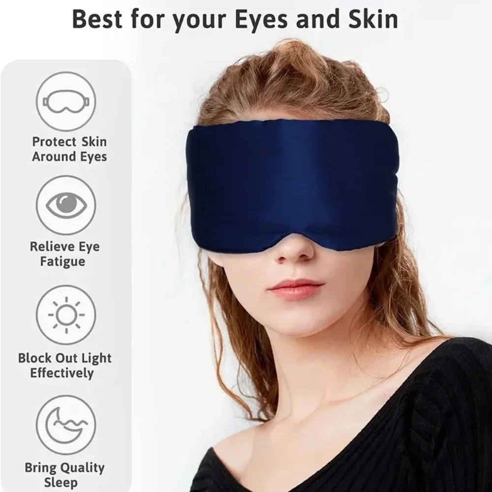 Comfortable Cotton Travel Sleep Eye Mask For Quiet Rest