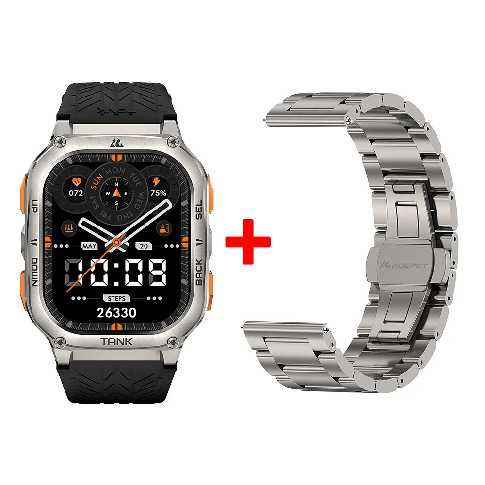 KOSPET TANK M3 Ultra GPS Smartwatch With Health Monitoring