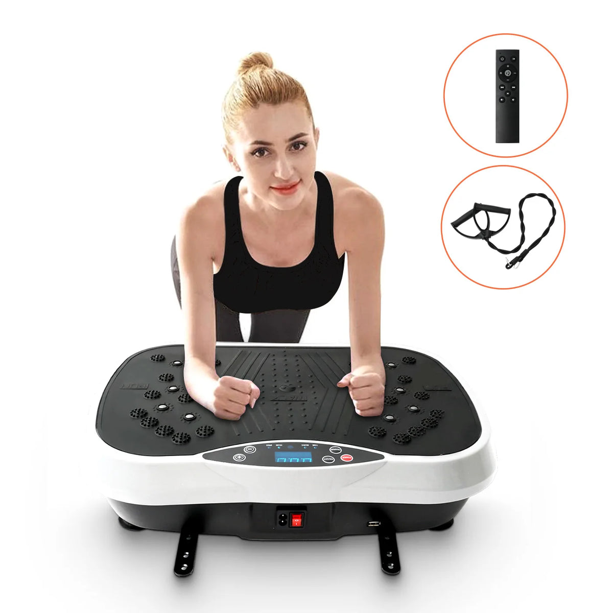 Portable Whole Body Vibration Plate Exercise Machine For Home Gym
