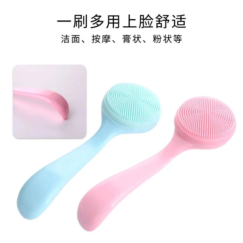 Soft Silicone Facial Cleansing Brush With Makeup Removal