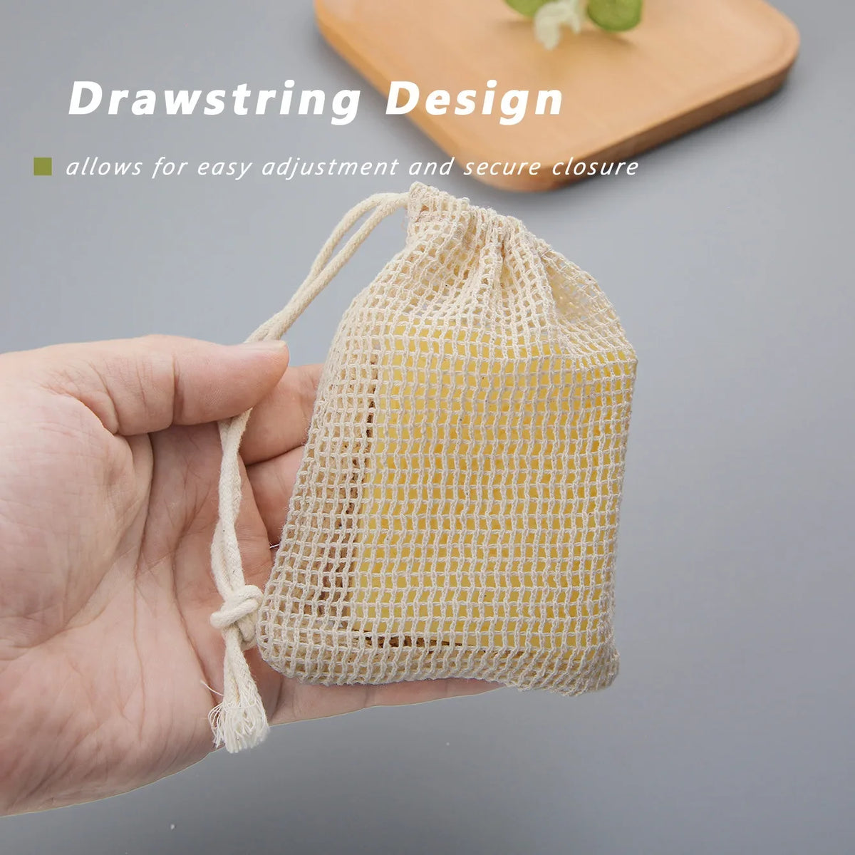 Natural Cotton Soap Saver Bags For Gentle Lathering And Care