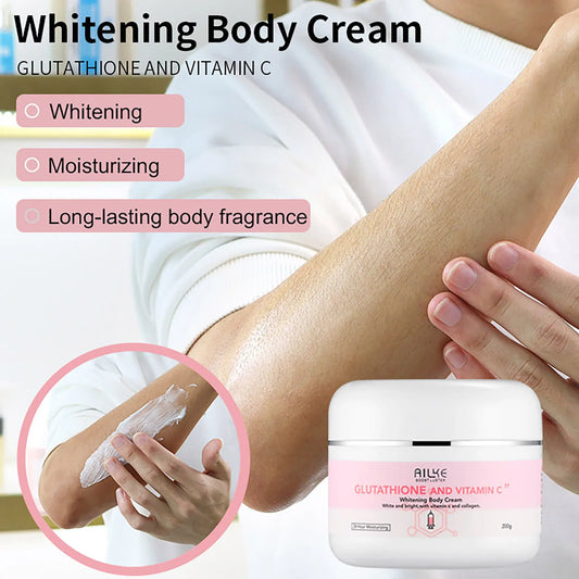 Ailke Glutathione Vitamin C Whitening Body Cream Reduces Dark Spots