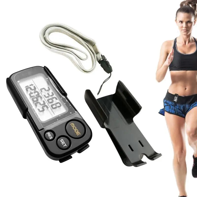 Digital 3D Electronic Pedometer Step Counter With Large LCD Screen