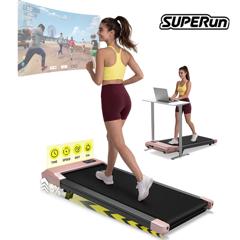 Superun Portable Walking Pad Mini Treadmill For Home And Office
