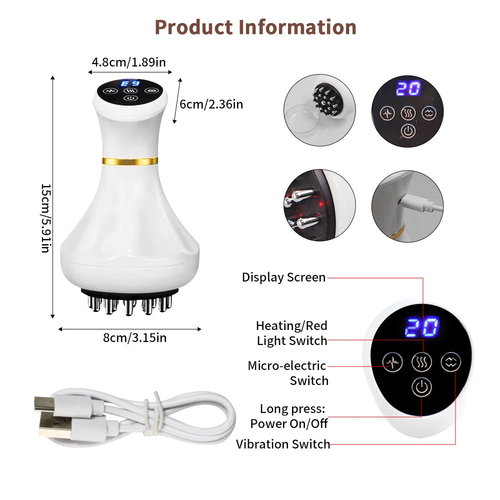 Jitesy Cordless Lymphatic Drainage Massager With Heat And Vibration Therapy