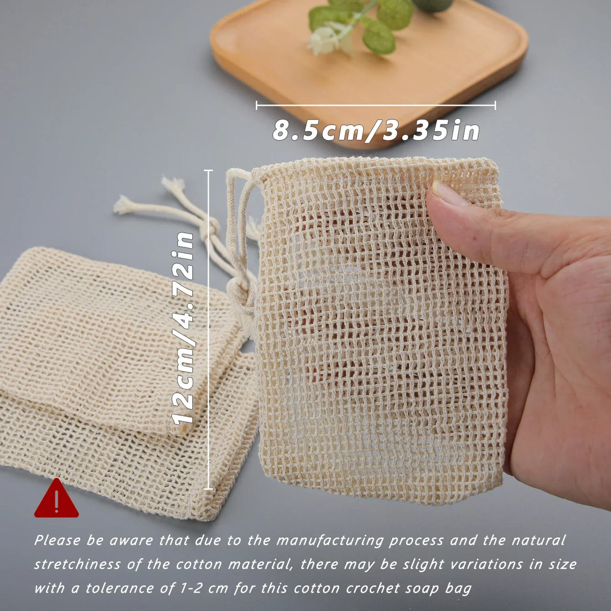 Natural Cotton Soap Saver Bags For Gentle Lathering And Care