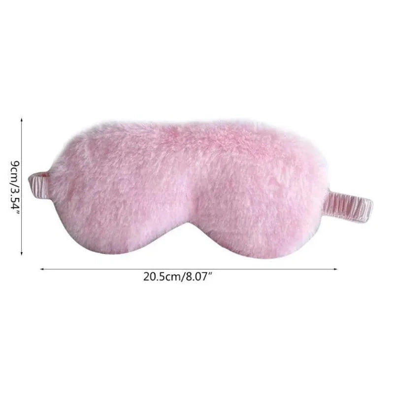Comfortable Soft Plush Sleeping Eye Mask For Light Blocking