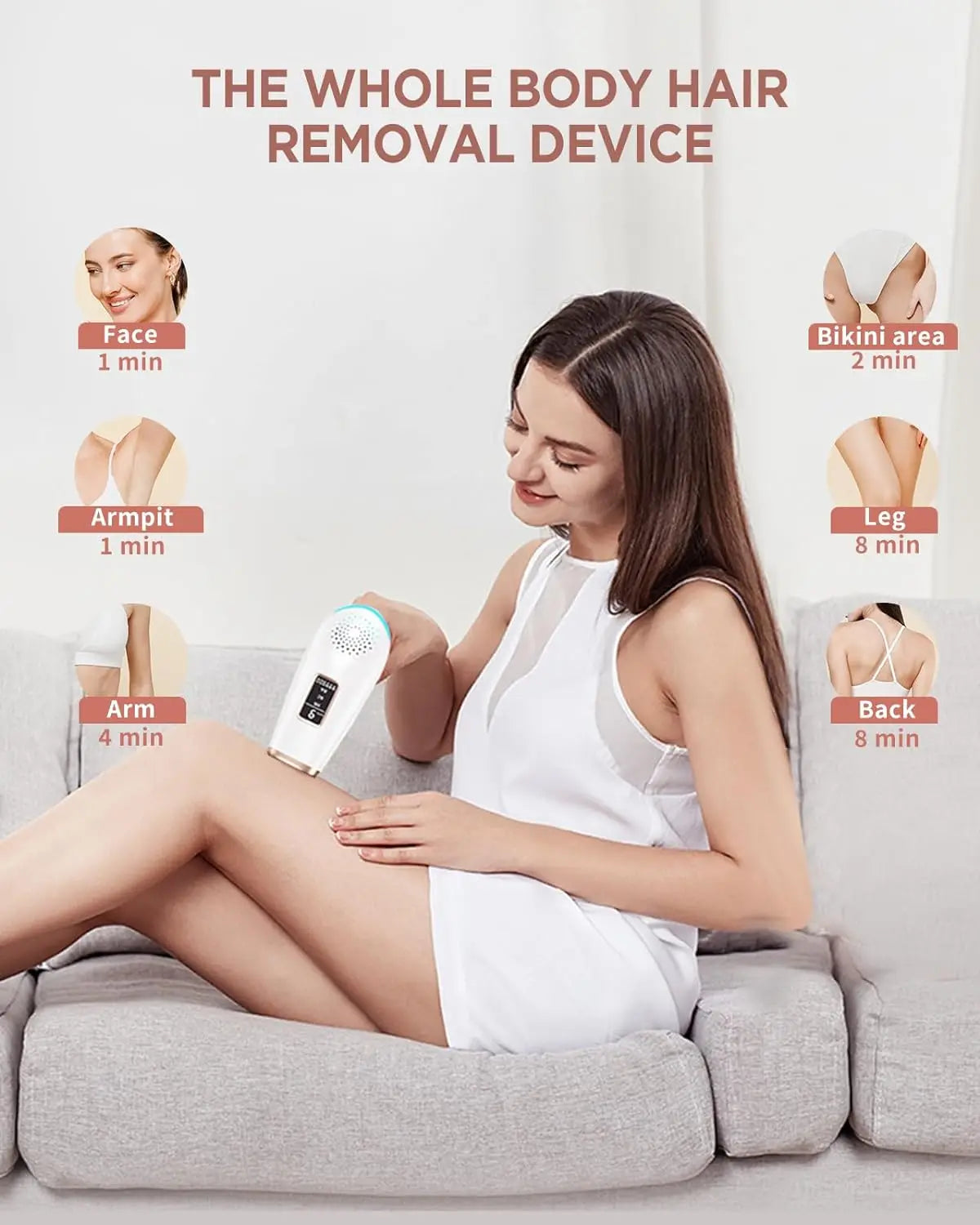 JOOYEE IPL Hair Removal Epilator For Face And Body Treatment