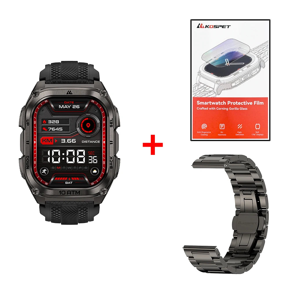 KOSPET Tank M4 Smart Watch With GPS And Health Monitoring