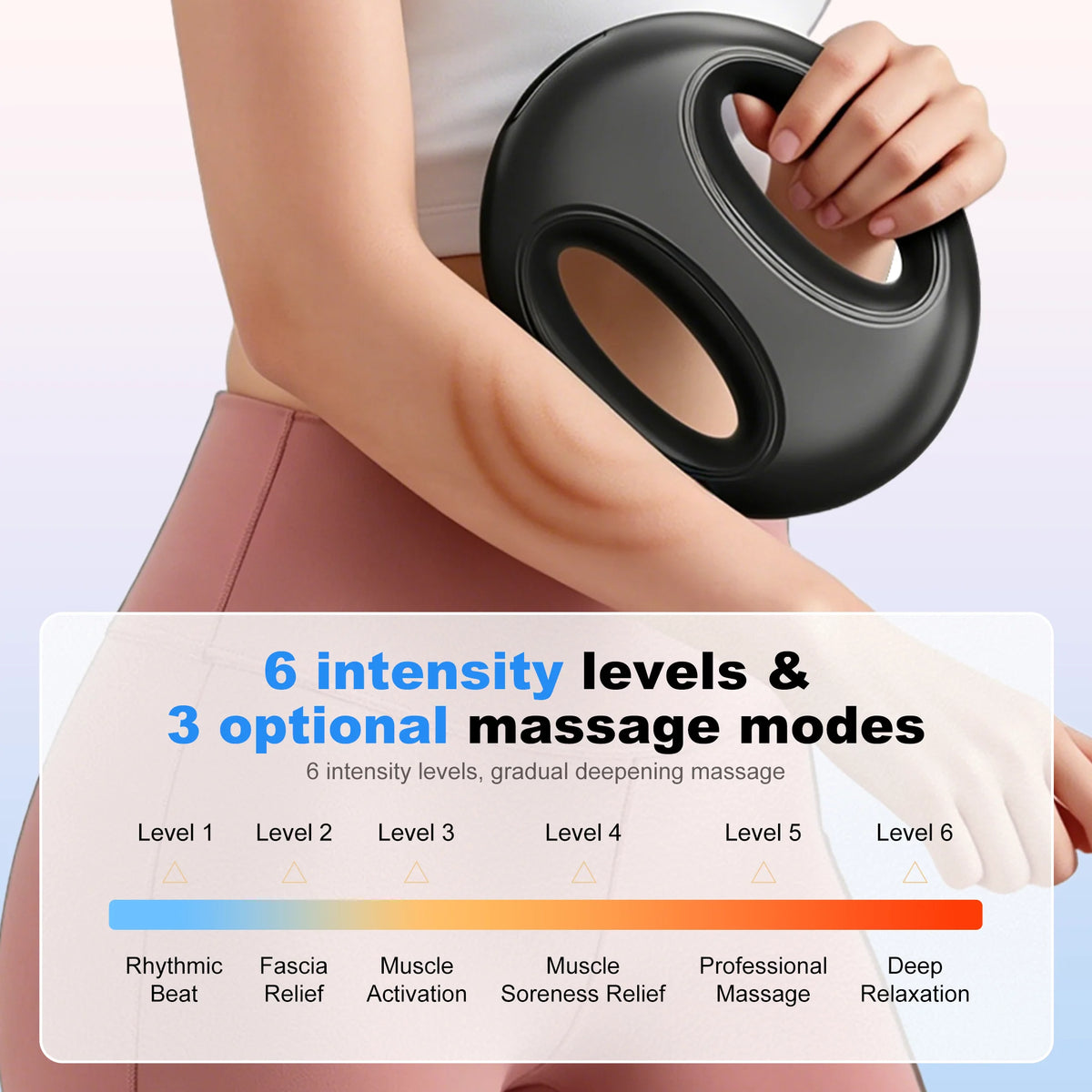 Leercon Portable Mini Fascia Ring Massager For Deep Muscle Relief