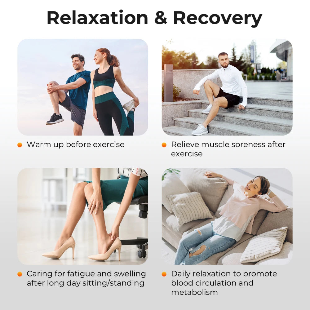 Nekteck Leg Compression Massager With Heat And Air Massage