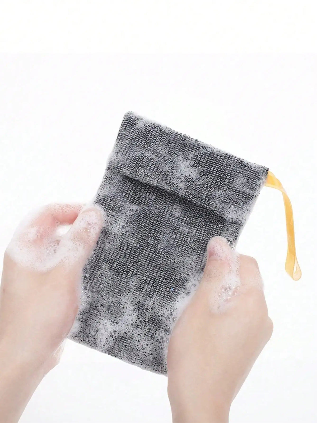 Exfoliating Mesh Soap Saver Bags With Hanging Cord And Net