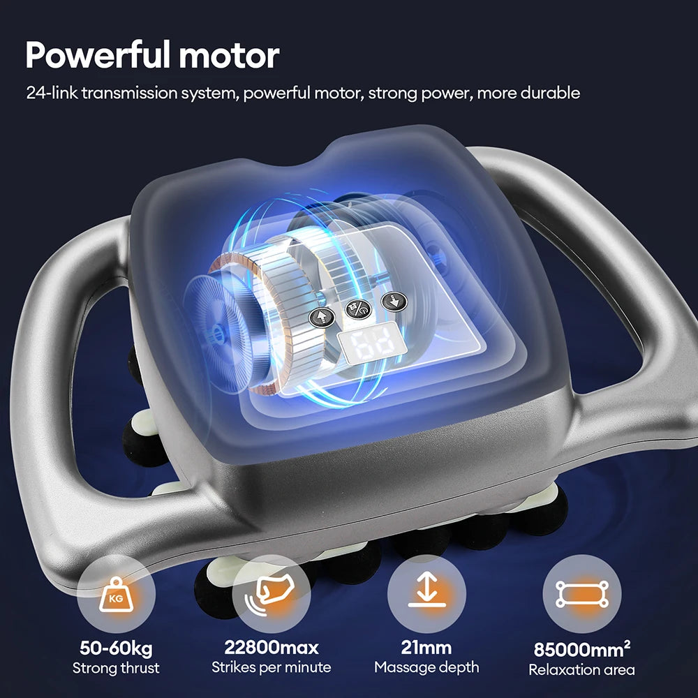 Foreverlily 24 Head High Frequency Body Massage Gun Muscle Therapy