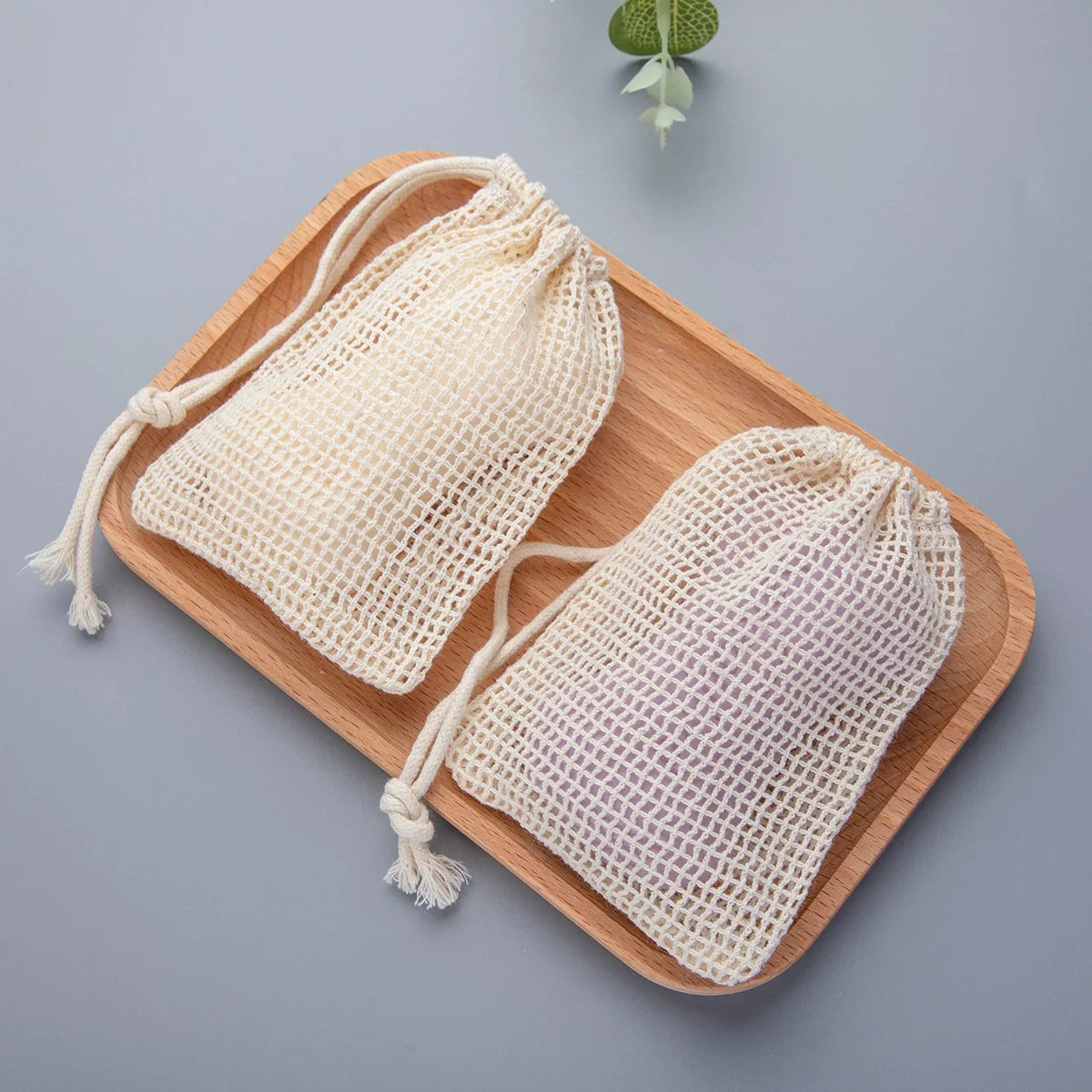 Natural Cotton Soap Saver Bags For Gentle Lathering And Care