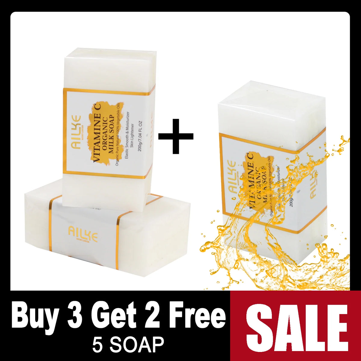 Kyliefit Vitamin C Organic Milk Soap For Bright Radiant Skin