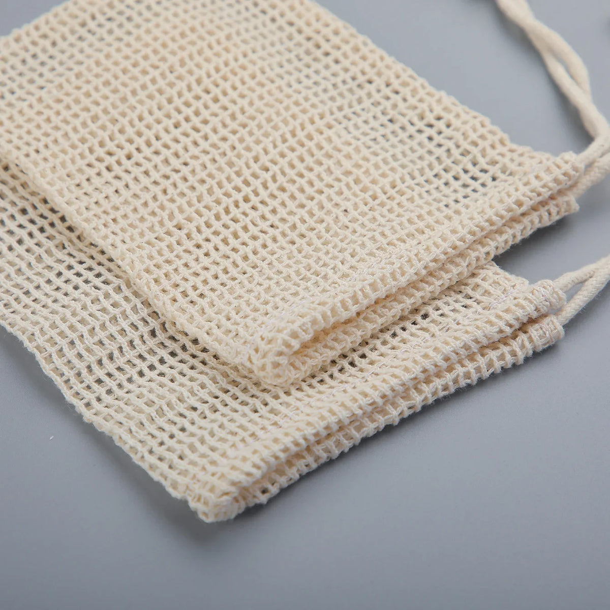 Natural Cotton Soap Saver Bags For Gentle Lathering And Care