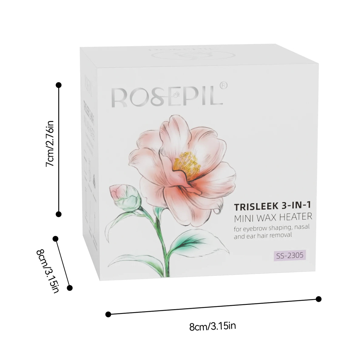 Rosepil Smart Wax Warmer Hair Removal Kit With Fast Charging