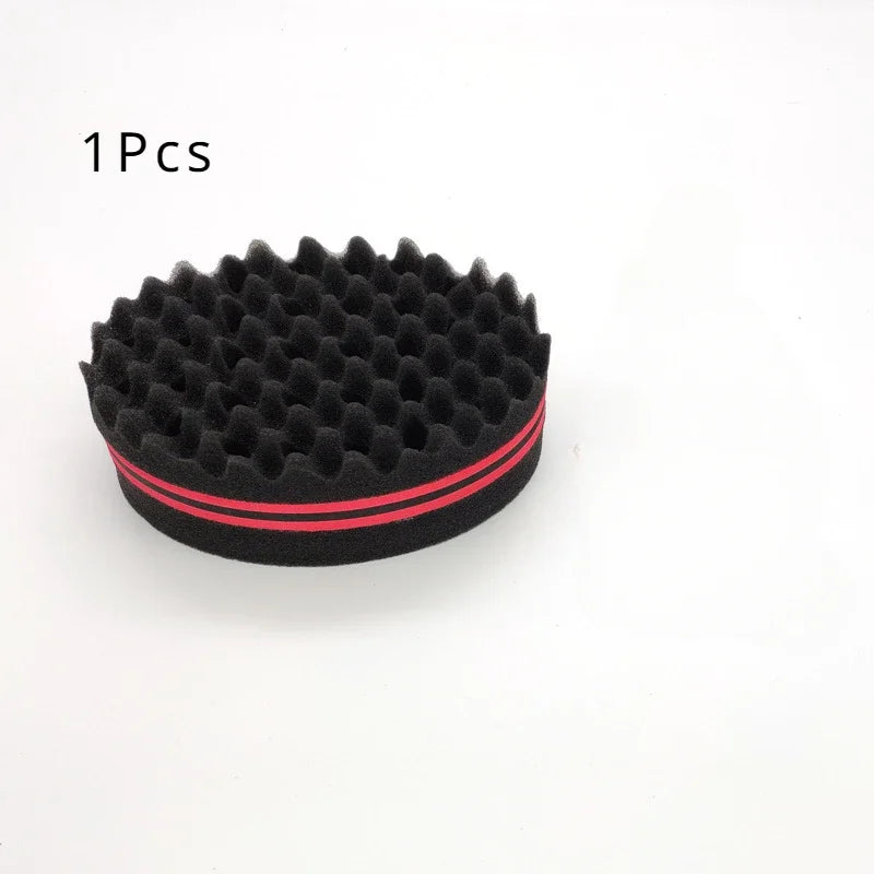Oval Double Sided Twist Hair Sponge Brush For Natural Braids