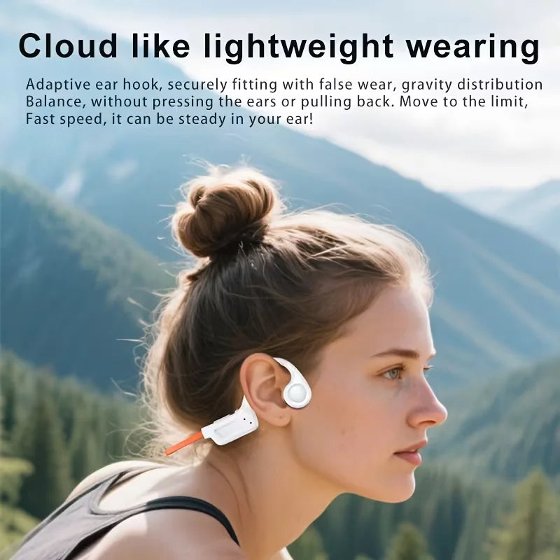 Wireless Bone Conduction Headphones With Mic And Type C Charge