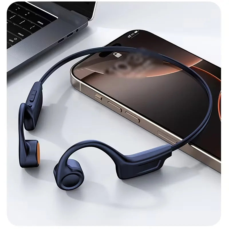 Wireless Bone Conduction Headphones With Mic And Type C Charge